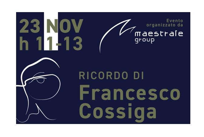 Maestrale Group organizza il convegno su Francesco Cossiga